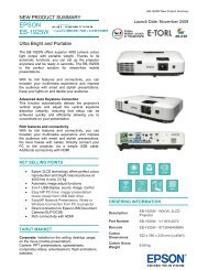 New Product Summary - Projector