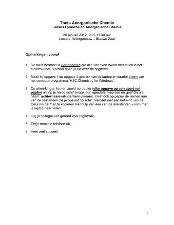 Tentamen 26-1-2012 - Universiteit Utrecht