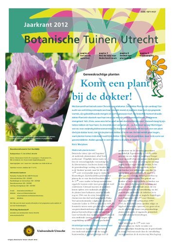 Jaarkrant 2012 - BÃ¨tawetenschappen - Universiteit Utrecht