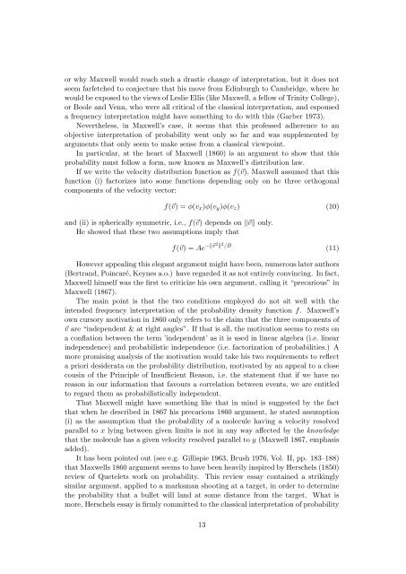 Subjective probability and statistical physics