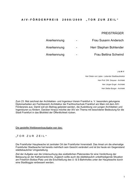 AIV-Laudatio-2009 Web.pdf - Architekten- und Ingenieur Verein ...