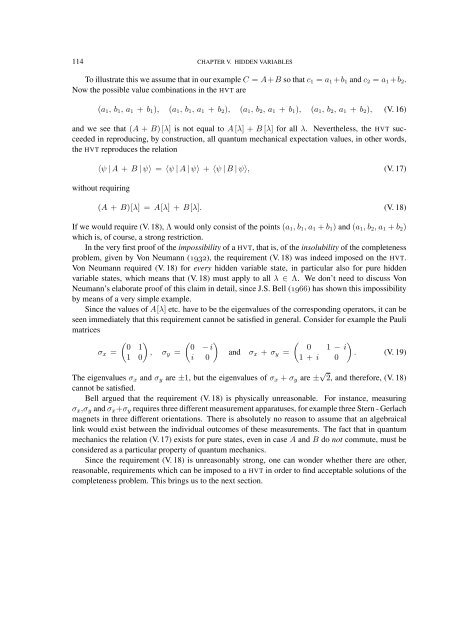 FOUNDATIONS OF QUANTUM MECHANICS