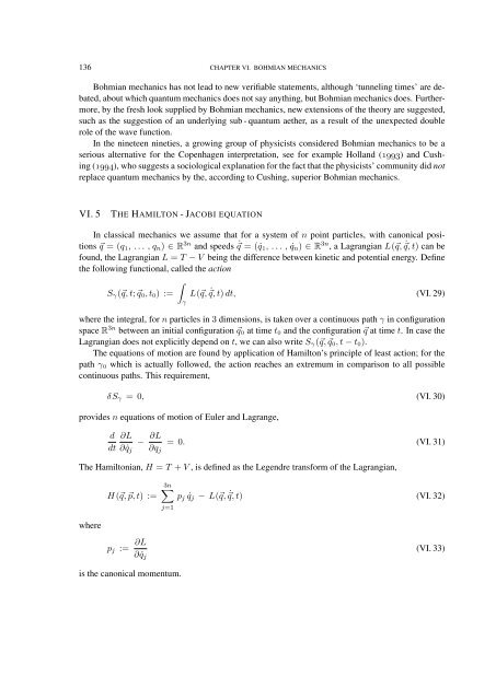 FOUNDATIONS OF QUANTUM MECHANICS