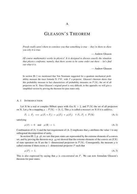 FOUNDATIONS OF QUANTUM MECHANICS