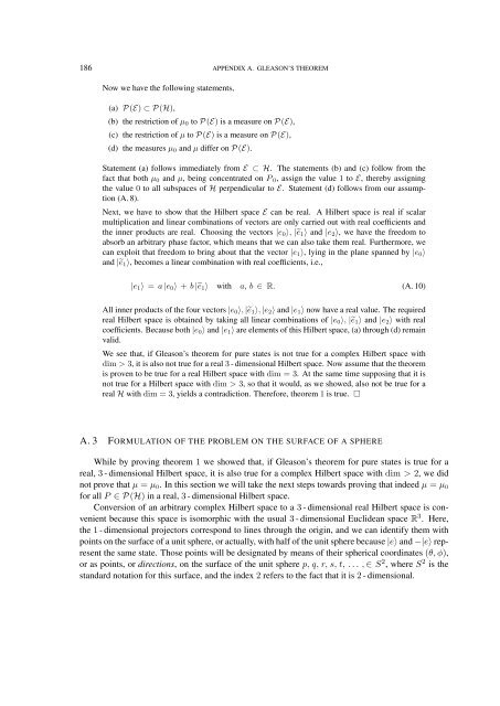 FOUNDATIONS OF QUANTUM MECHANICS