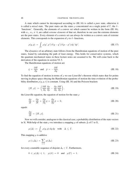 FOUNDATIONS OF QUANTUM MECHANICS