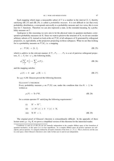 FOUNDATIONS OF QUANTUM MECHANICS