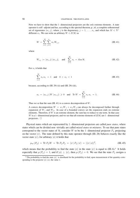 FOUNDATIONS OF QUANTUM MECHANICS