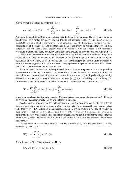 FOUNDATIONS OF QUANTUM MECHANICS