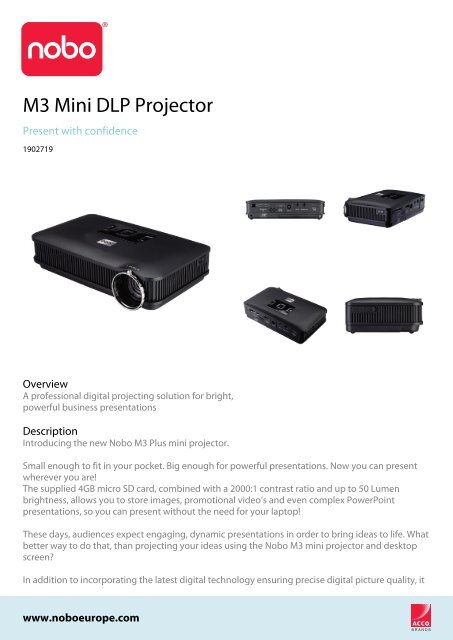 M3 Mini DLP Projector