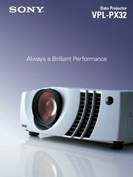 Product Sheet - LCD and DLP Projectors
