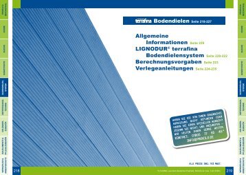 Allgemeine Informationen Seite 220 LIGNODURÂ® terrafina ... - ProKilo