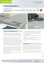 Produktdatenblatt 360 PROCODRAIN E - Proline Systems