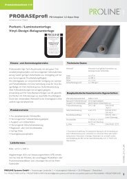 PROBASEprofi PO Unoplast 1,5 Aqua Stop - Proline Systems