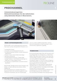 Produktdatenblatt 370 PROCODRAIN GK - Proline Systems