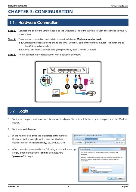 PROLiNK WNR1008 User's Manual