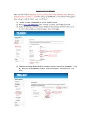 Repeater setting for PRN3001 Make sure you know the ... - PROLiNK