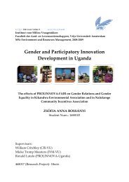 Gender and Participatory Innovation Development in ... - Prolinnova