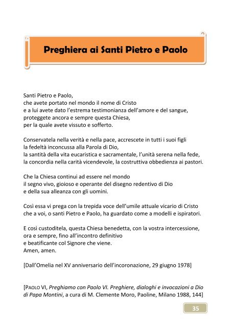 Sulle orme dei Santi Pietro e Paolo - Pro Loco Binago