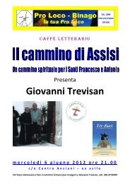 chi è Giovanni Trevisan? - Pro Loco Binago