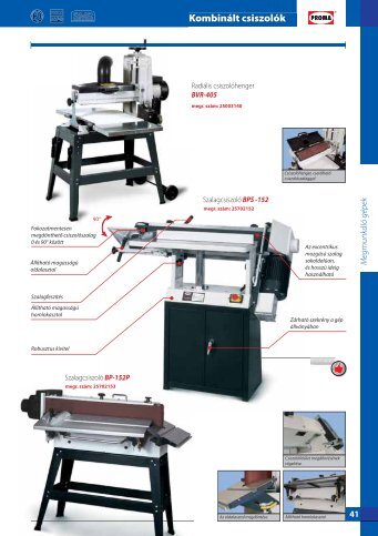Fa megmunkálló gépek, fém szalagfűrészek 41-60 - Proma-group.com