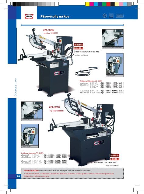 Pásové píly na kov - Proma-group.com
