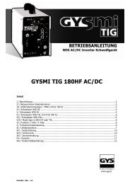 GYSMI TIG 180HF AC/DC - Promac