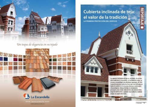 CUBIERTA INCLINADA DE TEJA: EL VALOR DE LA ... - Promateriales