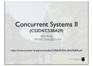Concurrent Systems II - Bad Request - Trinity College Dublin