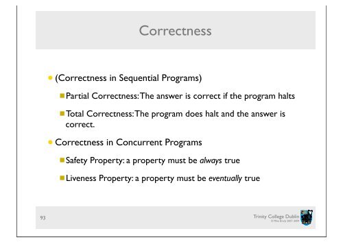 Concurrent Systems II - Bad Request - Trinity College Dublin