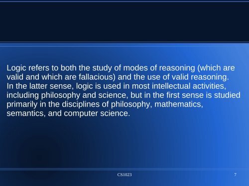 CS1023 Digital Logic Design I https://www.cs.tcd.ie/John.Waldron ...