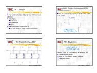 ALU Design 4-bit Ripple Carry Adder RCA Equations