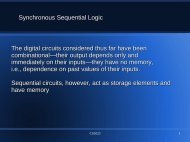 Synchronous Sequential Logic The digital circuits considered thus ...