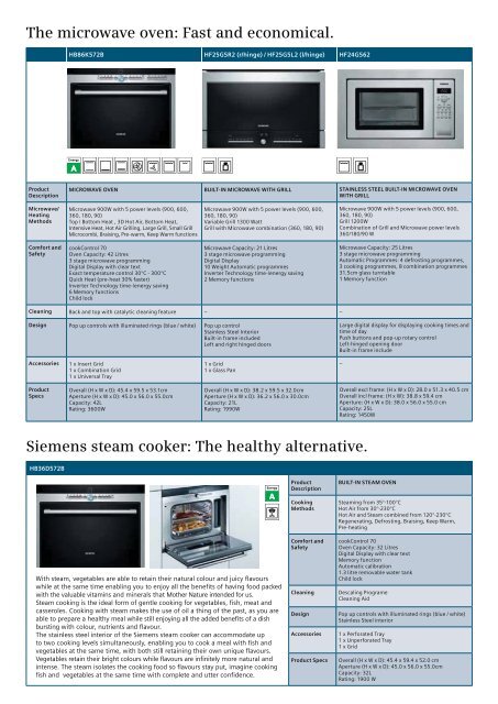 Enjoy a new cooking experience with Siemens. - Euro Appliances