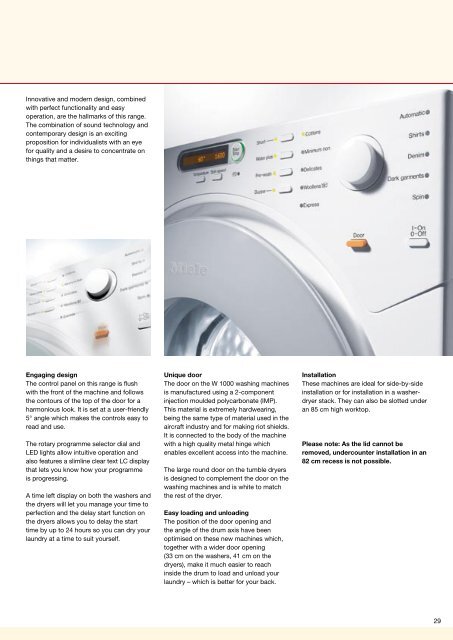 Miele Laundry. Experience the difference. Edition 5 - Euro Appliances