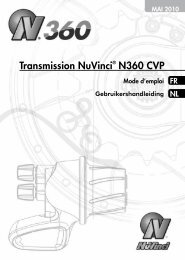 Transmission NuVinciÂ® N360 CVP - Fallbrook Technologies Inc.