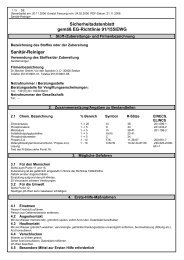 Sicherheitsdatenblatt (PDF) - What is HACCP