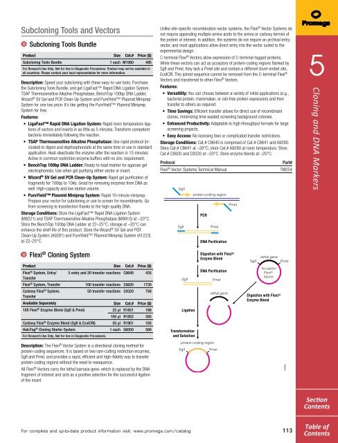 2013 Promega catalogue