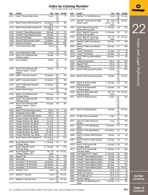 2013 Promega catalogue