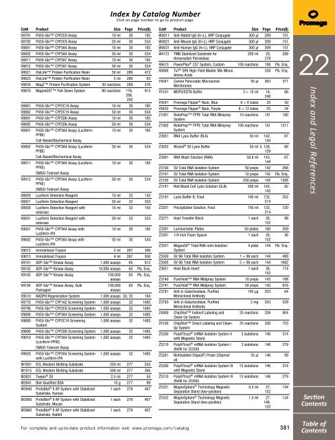 2013 Promega catalogue