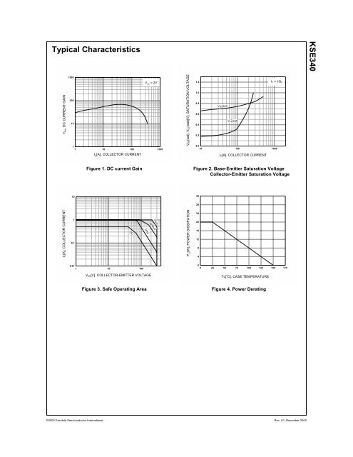 KSE340 NPN Epitaxial Silicon Transistor