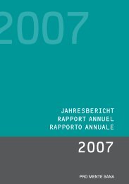 Jahresbericht 2007 - Pro Mente Sana