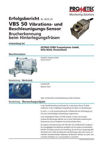 (HinterlegungsfrÃ¤sen), PROMOS 2 VBS50 - PROMETEC