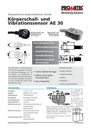 KÃ¶rperschall- und Vibrationssensor AE 30 - Prometec