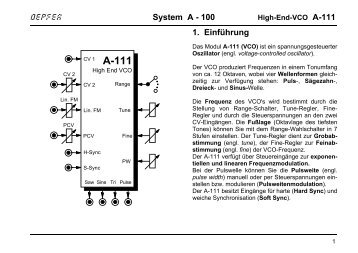 A-111 VCO 2 - Doepfer