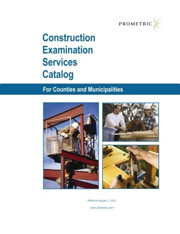 Construction Examination Services Catalog - Prometric