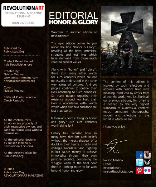 Revolutionart 47 - HONOR & GLORY... The Epic Issue