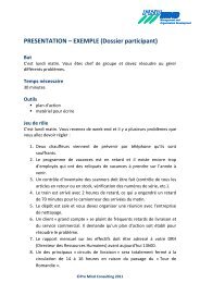 EXEMPLE (Dossier participant) - Pro Mind Consulting SA