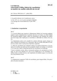 Loi fÃ©dÃ©rale concernant l'Office fÃ©dÃ©ral de conciliation en matiÃ¨re de ...