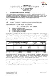 Preisblatt der Energieversorgung Lohr-Karlstadt und Umgebung ...